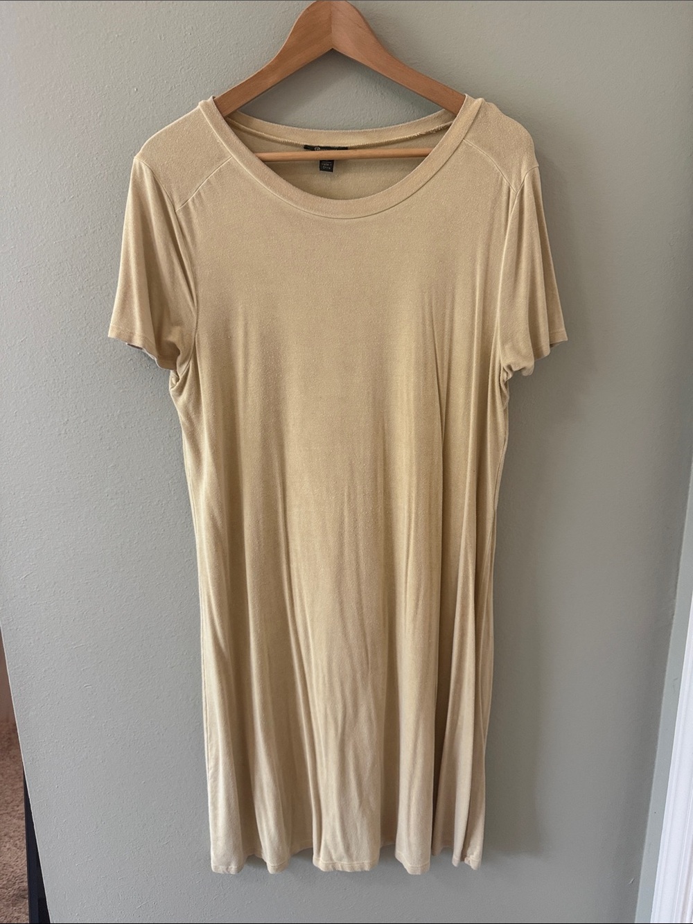 Everyday Short-Sleeve Swing Dress - Yellow